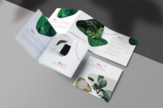 Square trifold brochure